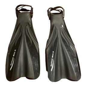 Reflect Max II Scuba Fins Open Heel Black Diving Snorkeling Size S-M
